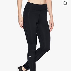 Under Armour ColdGear Black Compression Leggings Sz L New